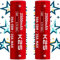 Vapcell K25 Battery 2500mAh 25r 2 x Batteries Flat Top High Drain 2 Pack of 2 Inc Plastic Case