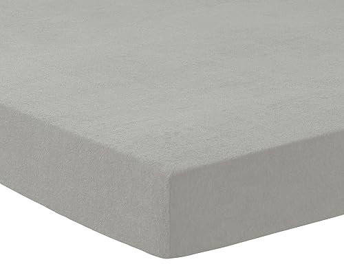 TRAUMSCHLAF Frottee Massageliegenbezug Therapieliegenbezug grau, 65x190x10 cm