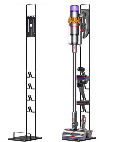 Support d'aspirateur, compatible avec Dyson V15, V11, V10, V8, V7, V6, support d'accessoires, pour stocker et organiser votre aspirateur, noir