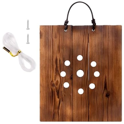 Fuuxtci Macetero de pared de madera | Soporte de pared extraíble para helecho de asta de alce, jardinera de madera para plantas aéreas en interiores y exteriores para apartamento, cocina, pasillo