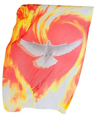 Bannière De Louange Chrétienne - Drapeau De Danse Avec Bâton Flexible, Pratique Pour Débutantes, Filles Et | Accessoire Pour Adoration, Réunions, Événements Et Performances