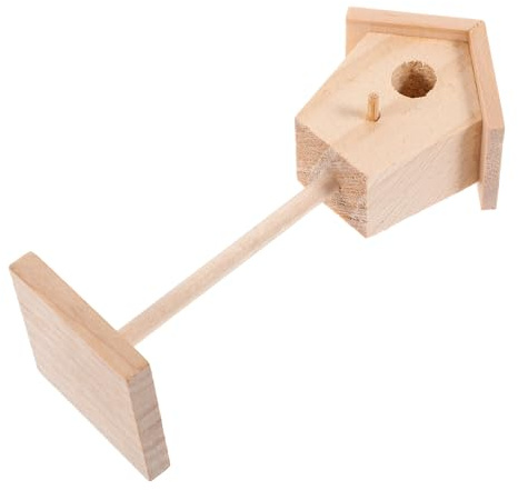 HONITANO Miniatura Casetta in Legno Naturale Decorazione Micro-paesaggio per Casa delle Bambole Accessorio Fotografico e Te Design Artigianale Delicato