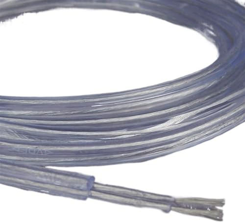 Draht, Transparentes Netzkabel for Pendelleuchten, Beleuchtungslampen, Kabel, 2-adrig x 0,75 mm Kupferkern, elektrisches(2meter)