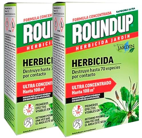 Suinga Herbicida Total ROUNDUP profesional 500 ml | Control seguro de malas hierbas, solución potente para jardines, huertos y exteriores | Elimina hasta 70 especies de hierbas y musgo