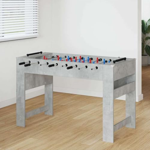 QUAHEAS bordsfotbollsbord, vitt av trämaterial x 60,5 x med lekstänger, kickerfigurer, räkneverk och halkfria handtag, perfekt för vardagsrum, barnrum, kontor och festrum