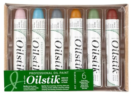 Jack Richeson Shiva Öl Paintstik, traditionelle Farben, Set von 6