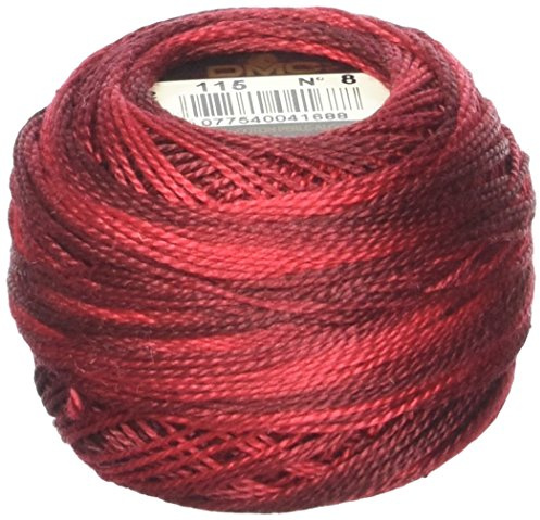 DMC Pearl Cotton Ball Size 8 87yd, Variegated Carnation