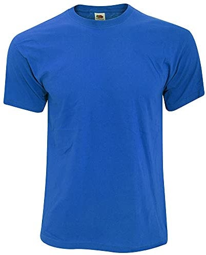Fruit of the Loom Mens Screen Stars Original Full Cut Short Sleeve T-Shirt (M) (Royal)