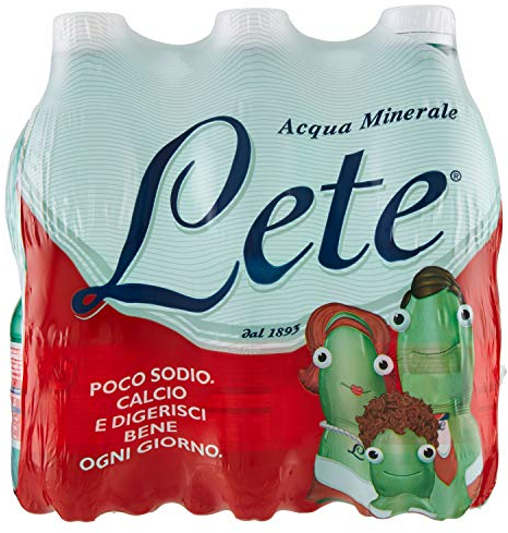 Lete Acqua Minerale Effervescente, 6 Bottiglie x 500ml