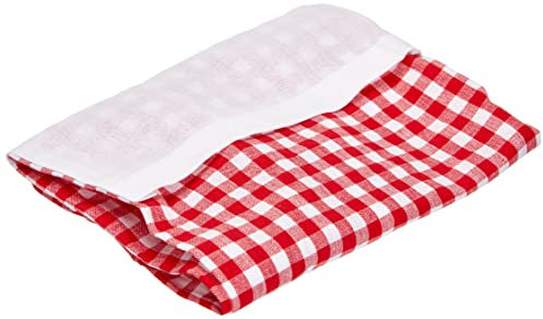 Delantal de cocina de algodón VICHY rojo