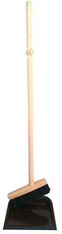 WFG Stehkehrgarnitur Faule Grete Color + passendem Aufkehrset (XL, Braun)