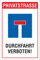 Schild Privatstraße Sackgasse Durchfahrt verboten Privatweg 3mm Alu-Verbund 300 x 200 mm