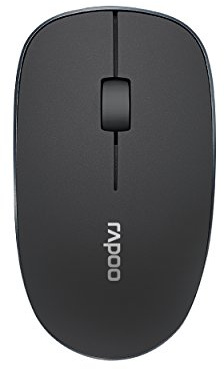 Rapoo 3510 kabellose optische Maus mit 2,4 GHz Wireless-Verbindung, 1000 DPI Sensor, klassisches Design, grau