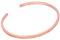 Bracelet Jonc Oxyde de Zirconium en Argent Plaqué Or Rose 18 Carats - Taille Adolescents