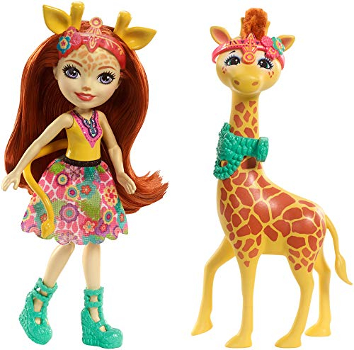 Mattel Enchantimals FKY74 Themenpack Gillian Giraffe, Spiel, Bunt, Única
