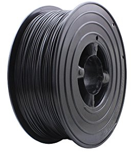 3D Filament 1kg B-Ware Filament Rolle in verschiedenen Farben Rot Gold Silber Grün Blau Braun Lila Violett Beige Transparent Gelb Orange Schwarz Weiß (Schwarz (B-Ware))
