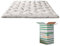 EVERGREENWEB Topper 160x200 cm, Höhe 7 cm, Aus Memory Foam Flocken mit Aloe Vera Faser Bezug, Matratzenschoner, Topper Orthopädisch mit Gänsefeder-Effekt, Weicher Matratzenauflage| Modell STARLES