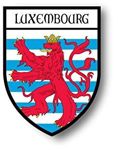 Akachafactory Aufkleber Sticker autoaufkleber Wappen Schild Flagge flaggen Fahne Luxemburg r2