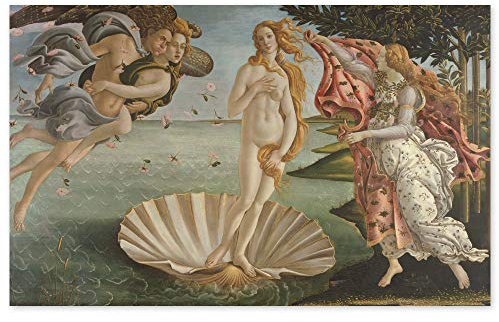 JUNIWORDS Poster, Sandro Botticelli, Die Geburt der Venus, La nascita di Venere, 32 x 20 cm
