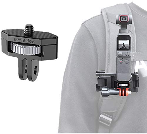 Hensych Universal 1/4 Zoll Metall Adapter 360 Rotation Einstellbare Aluminiumlegierung Adapter Transfer Connector Konverter für OSMO Pocket 2/Insta360 One X2/X/SLR Kamera, etc