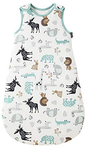 Baby Winter Schlafsack Kinderschlafsack 2.5 Tog Schlafsack aus Baumwolle Verschiedene Größen von der Geburt bis zum Alter von 18 Monaten Ganzjährig Schlafsack (Ponydeer, 0-6 Monate)