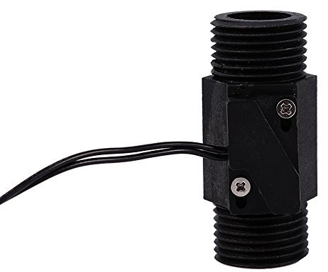 Interruttore di Flusso d'Acqua, AC 220V 3A Interruttore di Flusso Magnetico dell'Acqua in Plastica, Verticale/Orizzontale Sensore di Controllo del Flusso dell'Acqua con Tubo G1 / 2 (BSP)