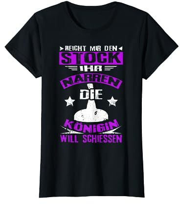 Eisstock Stockschießen königin T-Shirt
