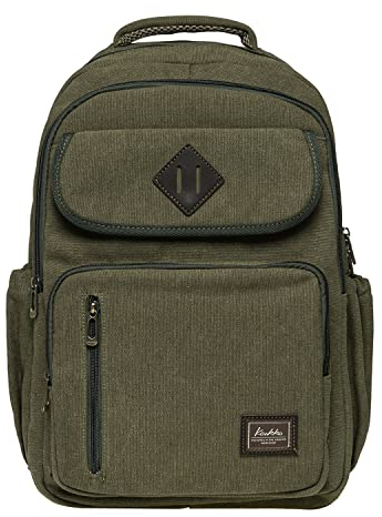 KAUKKO Schöner und durchdachter Rucksack mit Laptopfach für 15 Zoll Schule Uni 22L, Grün Jnl-kf17-08, one size, Tagesrucksack