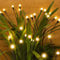 DURPAR 2 Pack 16 LEDs Solar Lights Outdoor Garden, Solar Firefly Lights Outdoor Waterproof, Christmas Decorations for Party Pathway Fence Yard Landscape Garden Ornaments, Warm White
