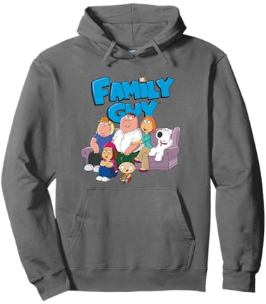 Family Guy Griffin Family with Logo Cartoon Pullover Hoodie