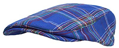 WITHMOONS Newsboy YZ30078 Baskenmütze, flache Kappe, kariert, kariert, für den Außenbereich, Hellblau, large