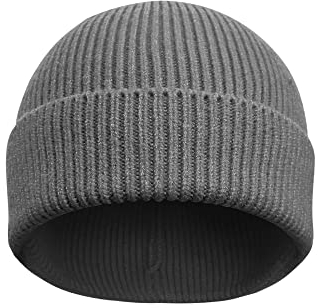 VIAUMBR Mütze Herren Wintermütze Damen Strickmütze Beanie Skimütze Fahrradmütze Running Winter Herbst Thermo Warm Weiche Winddichte Outdoor Sports 17 Hellgrau