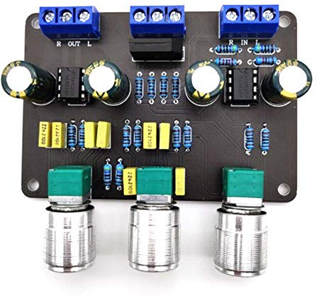 Lodokdre NE5532 Tono Stereo Scheda Preamplificatore Audio HiFi Amplificatore Equalizzatore Preamplificatore Controllo Tono Alti Amplificatore
