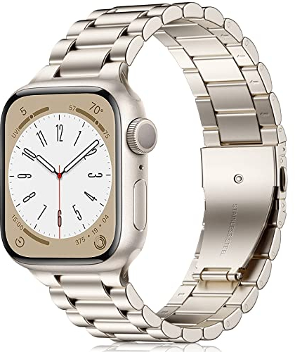 Netolo Metall Armband Kompatibel mit Apple Watch Armband 45mm 44mm 49mm 42mm 46mm, Edelstahl Ersatz Band Kompatibel mit Apple Watch SE Armbänder/iWatch Series 10 9 8 7 6 5 4 3 2 1 SE 2 Ultra