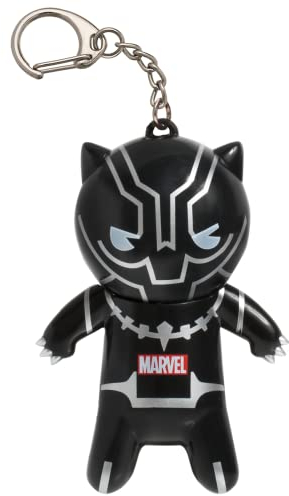 Lip Smacker Marvel Collection, Black Panther Aromatisierter Lippenbalsam für Kinder mit Schlüsselanhänger, Feuchtigkeitsspendend und Erfrischend, 1 Stück