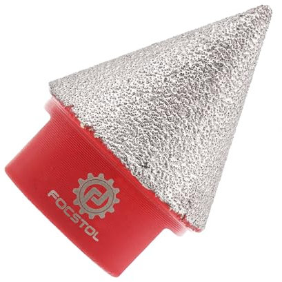 Mèches de Chanfrein Biseautée Diamantée 25mm - FOCSTOL Fraise Diamantée pour Agrandir Façonner et Biseau Trous Existants Dans Carrelage Porcelaine Céramique Granit Marbre M14 Filetage