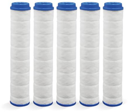 Lot de 5 filtres pour douchette - SAVEWATER DELUXE - VENTEO - Filtre remplaçable - Pour pommeau de douche - Système de filtration des particules