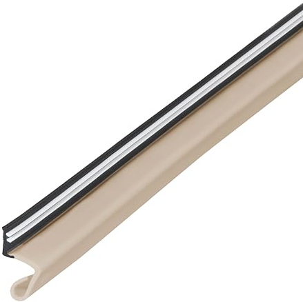 M-D Building Products 43348 205,7 cm Beige Premium Rubber Platinum™ Türdichtung oben und an den Seiten für Türen mit Schnittfuge