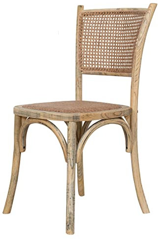 Biscottini Thonet Esszimmerstühle L45,5XPR42,5XH89,5 Eiche - Küchenstühle - Esszimmerstühle Shabby - Küchenstühle aus Holz - Wohnzimmerstühle