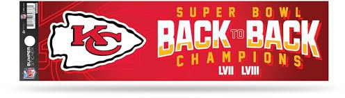 Rico Industries NFL Football Kansas City Chiefs Back to Back Champs