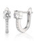 Limerencia Titan Creolen Ohrringe Damen, 10mm Medizinische Hypoallergen Hoop Ohrringe mit Glänzendem Zirkonia für empfindliche Ohren Mode Damenschmuck (Silber)