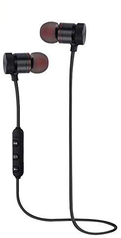 Mr. Gadget's Solutions Auriculares internos inalámbricos Bluetooth magnéticos, Auriculares con micrófono, Auriculares con botón de Sonido compatibles con Galaxy, Note 5/6/7 Pro, 6A, Y2, A2, A1, Y3 to