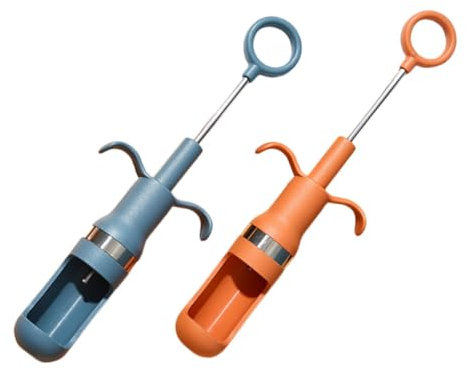 TOPBATHY 2stücke Teiliges Kernentferner Edelstahl Multifunktionaler Obst Dattel-entkerner Mit Ergonomischem Griff Sicherer Roter Dattelkernentferner Handlicher Fruchtentkerner Für Küchengeb