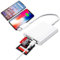 3 in 1 SD Card Reader for i-Phone i-Pad, Memory Card Reader Adapter Support TF/SD/Micro SD Cards, Dual Connectors to Storage Card Compatible for i-Phone 13/12 / 11/8, iOS 9