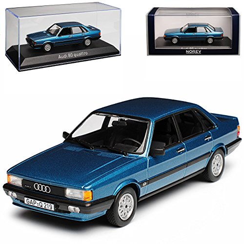 Norev A*U*D*I 80 B2 Limousine Blau 2. Generation 1978-1986 1/43 Modell Auto