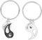 DEARMAMY Porte-clé Couple Ying Yang Inoxydable Pendentif Décoratif Pour Amoureux Et Saint-valentin