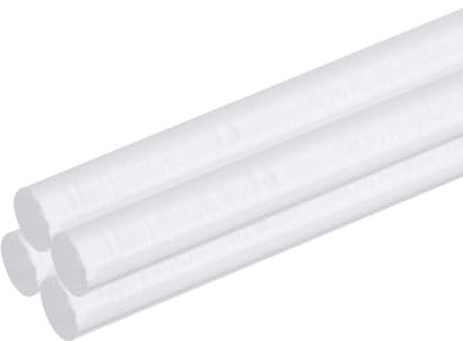 QUARKZMAN 4Pcs Tiges Rondes en Acrylique 3mm x 300mm Barres Transparent Bâtons en Plastique Acrylique Bande pour Bricolage Artisanat Éclairage Décorations de Jardinage