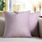 Cheekywares Sofakissen 45 x 45 cm Kissenbezug Samt mit Weizenähren Textur Kissenhülle Lila Herbst Winter Weihnachten Modern Dekokissen für Sofa Wohnzimmer Schlafzimmer Couch 2er Set