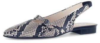 Gabor Damen Slingpumps, Frauen Absatzschuhe,hochhackige Schuhe,stoeckelschuhe,Ausgehschuhe,Abendschuhe,Court Shoes,Natur/schwarz,38.5 EU / 5.5 UK