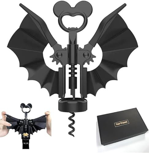 Bat Wine Opener with Wings,Bat Wine Opener,bat bottle opener,Bat Corkscrew Bottle Opener,Batman Bottle Opener